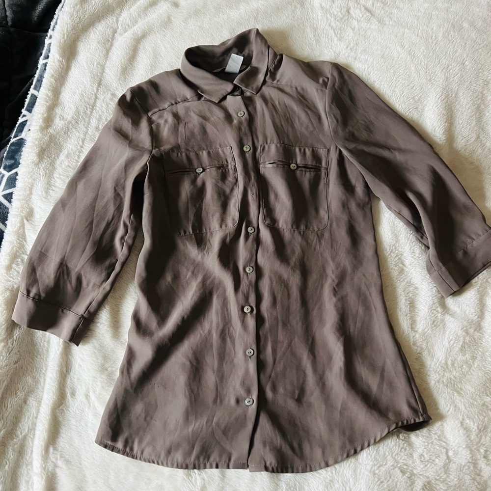 H&M Collared Button Down Long Shirt.